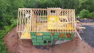 Construction Timelapse of a Mountain Home