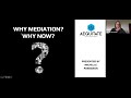 Why Mediation? Why Now?