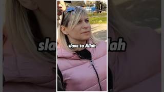 Muslim Tells Non Muslim Why She Should Be A Slave To Allah | Muhammed Ali | Speakers Corner