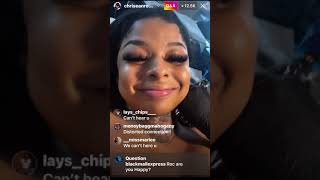 Chrisean rock gets another blueface tattoo on the side of her neck! Went live today while filming!