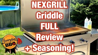 Nexgrill Griddle Review | How to Season your Nexgrill Griddle | How to Clean your Nexgrill Griddle