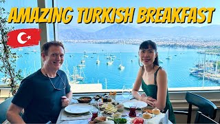 FIRST TIME IN FETHIYE! AMAZING LUXURY TURKISH BREAKFAST + OUR BEAUTIFUL APARTMENT TOUR