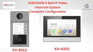 Hikvision 4 Bell  IP video door phone complete configuration through Batch Configuration tool