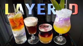 4 LAYERED Cocktail Recipes