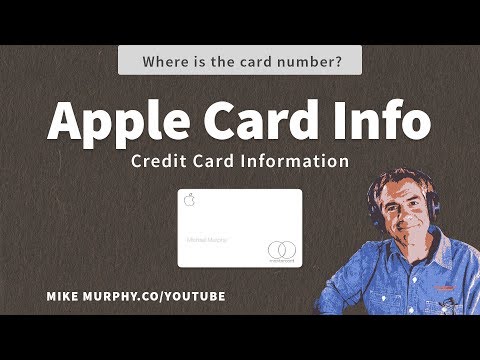 Apple Card: How to find credit card information