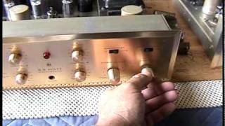 Vintage H.H. Scott Stereo Master 222c tube amp and one 350b tube tuner