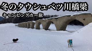 【犬連れ車中泊一人旅】〜冬のタウシュベツ川橋梁