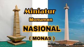 Ide Kreatif Miniatur Monas dari Stik Es Krim #diy #monas #jakarta