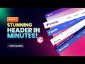 Create a Stunning Website Header with Elementor & ElementsKit