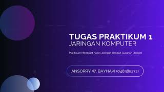 Tugas 1 Jaringan Komputer UT - Praktikum Membuat Kabel Jaringan Straight