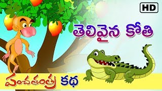 Panchatantra kathalu/stories ( ఫంచతంత్ర కథలు-తెలివైన కోతి )