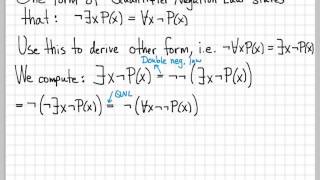 Proof and Problem Solving - Quantifiers Example 05