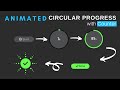 Animated Circular Progress Bar using HTML/CSS/JavaScript