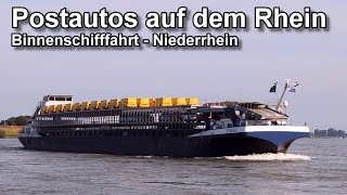 Neue Autos für die Postzusteller? - Autotransporter auf dem Rhein - Binnenschifffahrt