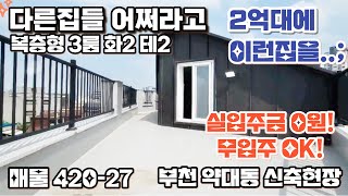 매물[420-27] 생태계 교란종 2억대 복층형 3룸????! 무입도된다고요?!