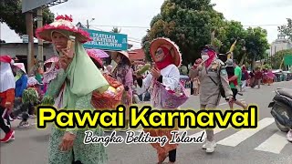 Kemeriahan Pawai Karnaval dlm Rangka Memperingati HUT RI ke 78 Tahun di Sungailiat Kab Bangka Part 2