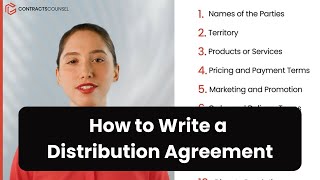 How to Write a Distribution Agreement [8 EASY steps]