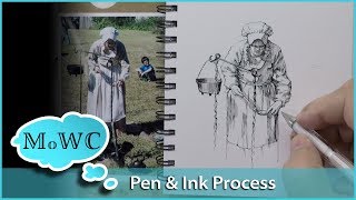 Pen & Ink Full Process Demo – Inktober
