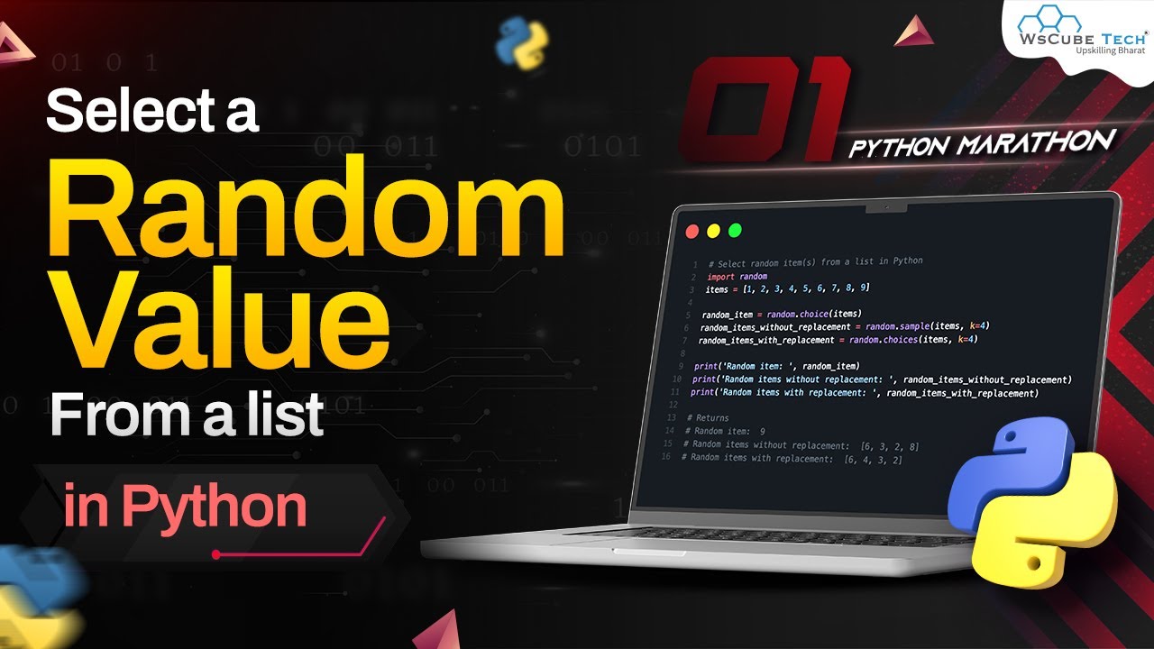 How To Select Random Value From A List In Python | Python Programming ...