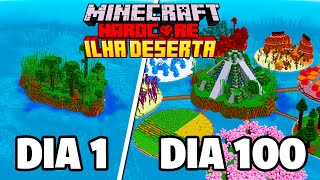 SOBREVIVI 100 DIAS em uma ILHA no minecraft HARDCORE - O FILME