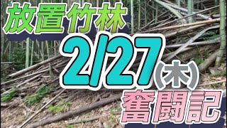 放置竹林奮闘記【サラリーマンが竹を焼く日々】2025/02/27