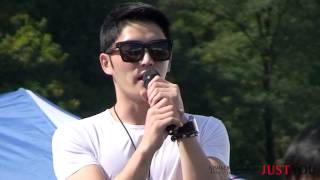 151006 지상군 페스티벌 프린지 공연 1st Time - 멘트1 김재중 군대 직캠