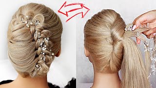 😱 Braided French Roll/Twist Updo! 😱 Super simple & perfect for long, medium & shoulder length hair
