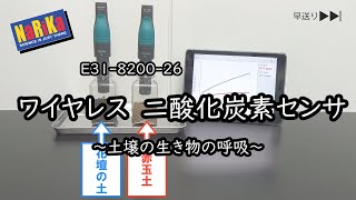 E31-8200-26　ワイヤレス二酸化炭素センサ＠土壌の生き物の呼吸