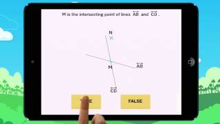 Identifying the intersecting point of two lines. Example 1