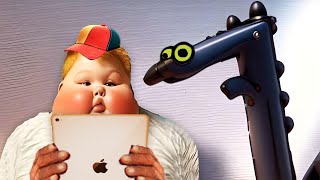 iPad Kids with Toothless be like