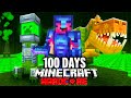 I Survived 100 Days In A CAVE ONLY World In Minecraft Hardcore