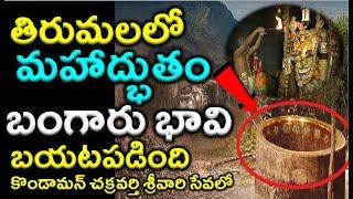 అద్భుతం - ఆ వేంకటేశ్వరుని మహత్యం | కొండ ఫై బయటపడ్డ బంగారు బావి  | The Wonder Of Tirumala