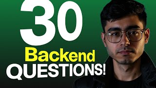 Solve 30 Backend Questions with me in 2 hrs | Master Backend Interviews