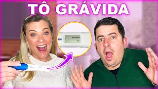 SURPRESA! CONTEI PARA O JÚLIO     TÔ GRÁVIDA! ❤️ JÉSSICA GODAR, LAURINHA E HELENA