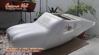 RC Plane - Cessna 162 EPO 1100mm Kit BUILD #1 (Subtitle Indonesia)