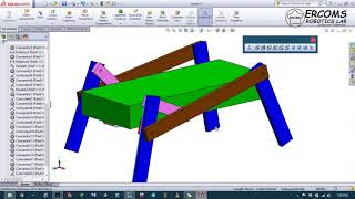 #011 || Solid Works Modelling || 3D Design of Four Leg Robot By Ercoms.com