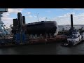 idaho s ssn 799 stern departs newport news shipbuilding