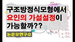 구조방정식모형에서 요인의 가설설정이 가능할까