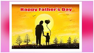 World Fathers Day Poster | Fathers Day Special Drawing | Father's Day Drawing |  ലോക പിതൃ ദിനം