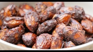 Healthy caramelized almonds