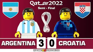Argentina vs Croatia 3-0 • World Cup 2022 Qatar Semi-Final | All Goals & Highlights Lego Football