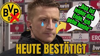 BvB: Eilmeldung! Niemand hat damit gerechnet! Marco Reus Jetzt bestätigt! BvB-Neuigkeiten! #bvb