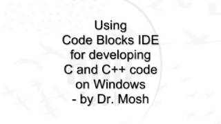 Using codeblocks to write C/C++ hello world on Windows