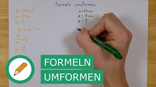 Formeln umformen | Mit Stift und Papier