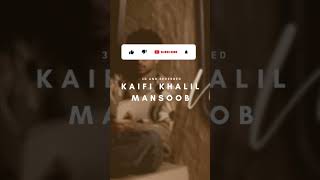 Kaifi Khalil - Mansoob (3d and Reverbed) | Full Video on Channel #kahanisuno #khaifikhalil #mansoob