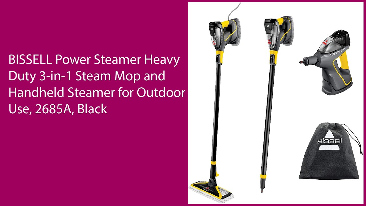 BISSELL |Power Steamer |Heavy Duty 3 In 1 |Steam Mop - YouTube