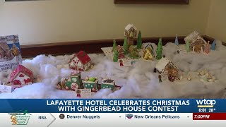 The Lafayette Hotel celebrates Christmas with Gingerbread House Contest