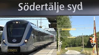 Södertälje south [lower] railway station, Sweden - walkthrough and surroundings