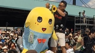 ふなっしー船橋市場④ ライブ、vs永田選手、ヘアカット