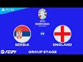 Serbia vs England  - UEFA EURO 2024 Group Stage Full Match | PS5™ [4K60]